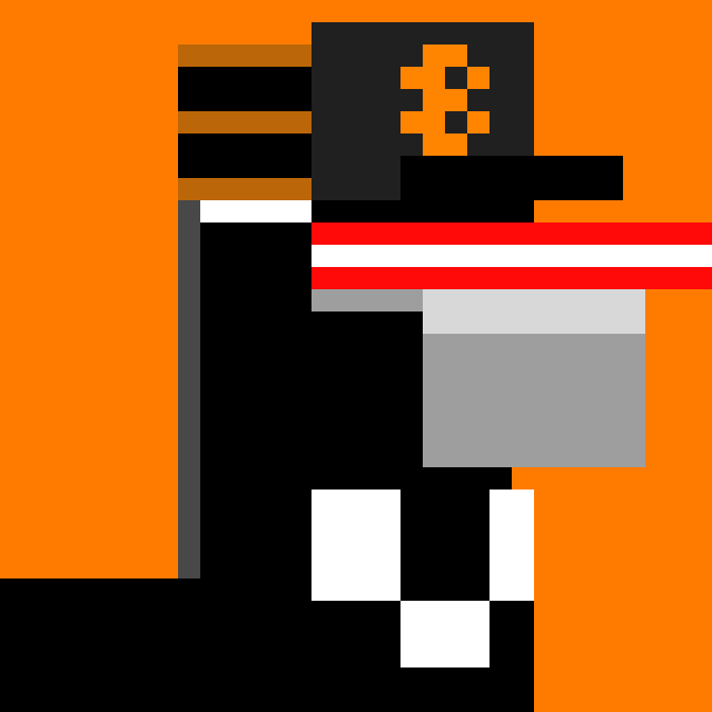 nodedonkes's tweet photo. Bitcoin hat, laser eyes, say no more. https://t.co/E3ia4tGyMa