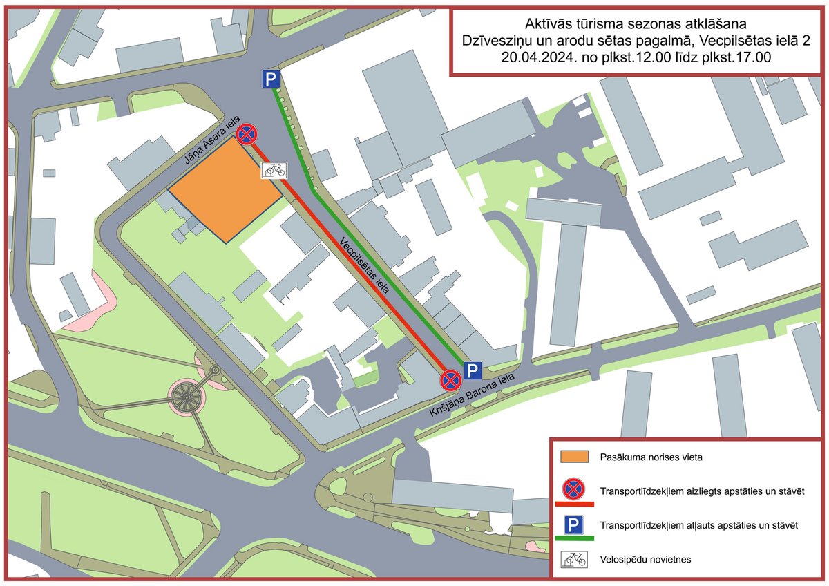 Sestdien būs transportlīdzekļu stāvēšanas ierobežojumi Vecpilsētas ielā. Vairāk: ej.uz/kywu #Jelgava