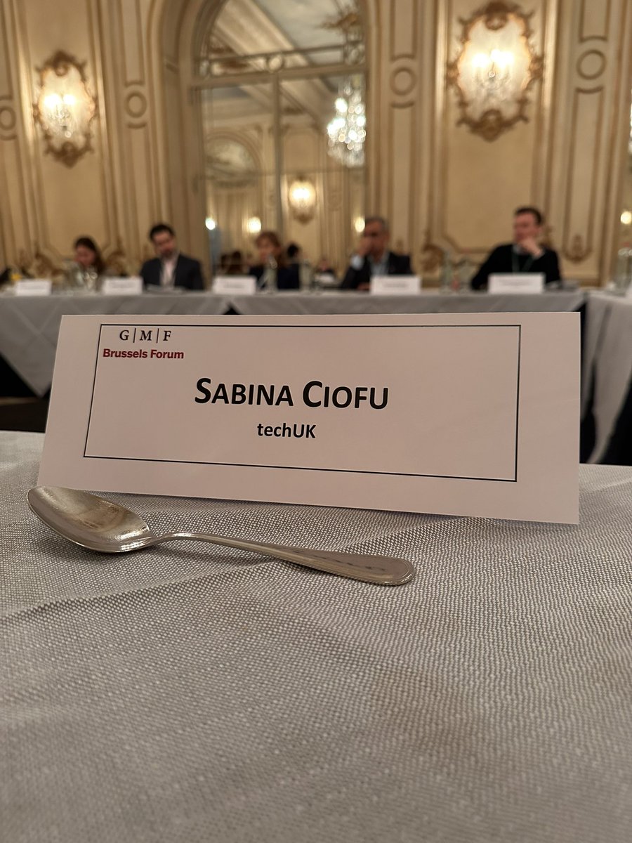 One of the very few things I would wake up so early on a Friday morning for: @gmfus #BrusselsForum! Kicking off the day with a discussion on “a year of action in digital policy”.