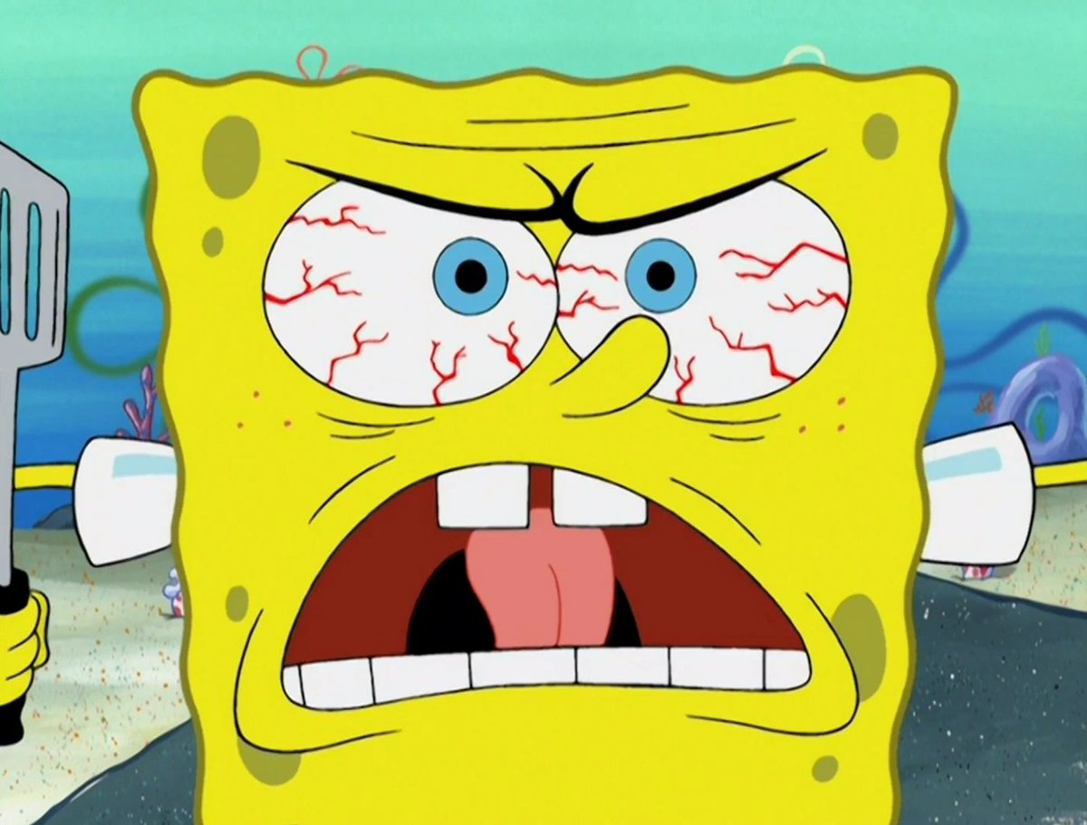 i think the solution to how recent spongebob handles its expressiveness is to maybe take some cues from season 4 season 4 has some REALLY good expressions, especially when the board art translates well, but its usually not too over the top