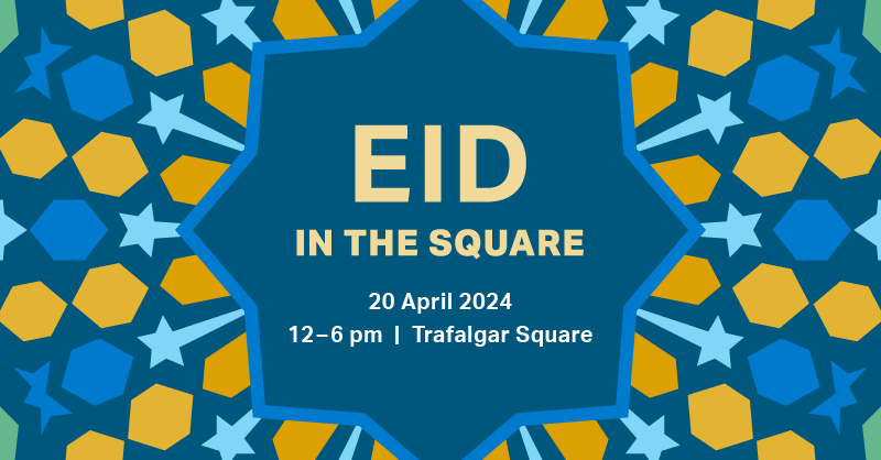 Head to Trafalgar Square tomorrow from 12–6pm to celebrate Eid in the Square.

Mark the end of Ramadan, enjoy delicious food, impressive music, dance performances and more.

Plan your visit:

london.gov.uk/events/eid-squ…
