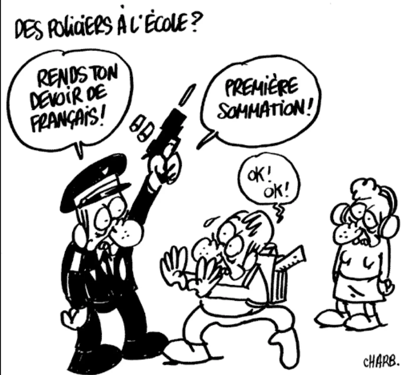 Charb, toujours d’actu. (2006 dans Les Cahiers pédagogiques)