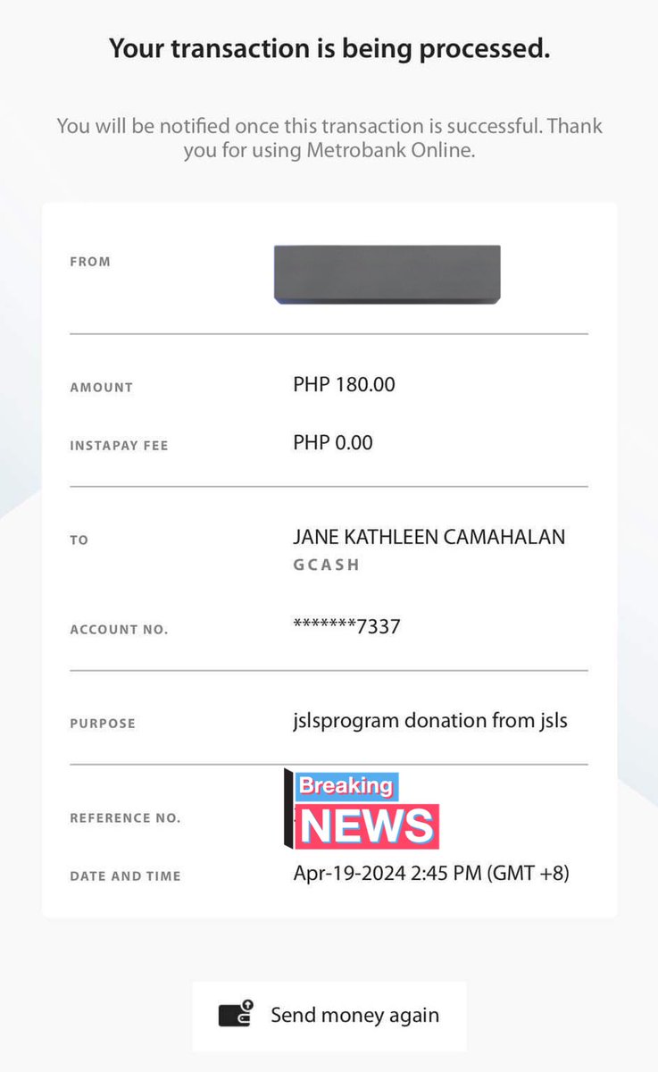 jslsprogram's tweet image. Hello! na-sent na po namin yung 50% profit from merch selling sa  JSL GMU kay Ms. Jane. Thank you everyone! 

#JSLsProgramproofs
