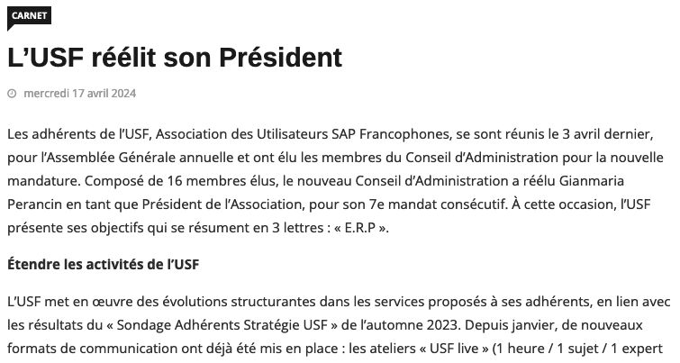 A lire sur #ITRNews 'L’USF réélit son Président' 
itrnews.com/articles/20224…
#Support #maintenance #SAP @USF_officiel