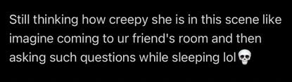 And yet Cloud doesn’t seem to find it strange at all. Almost like this is a common occurrence for her to be in the same room as him when he’s sleeping….hmmmmmmm wonder why that might be. 🤔 Come on… you almost got it. You are so close to finally getting it.