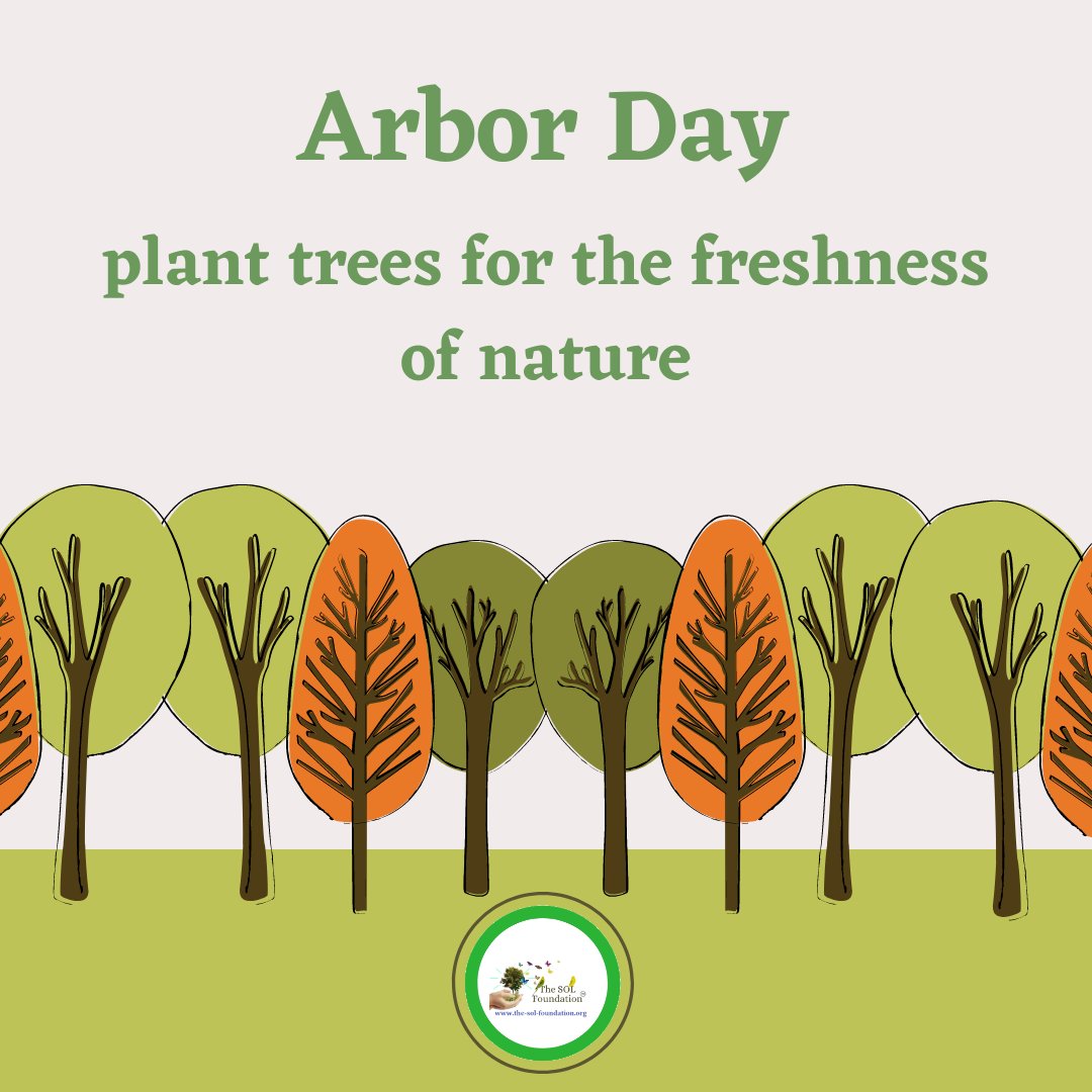 'There are more life forms in a handful of forest soil than there are people on the planet.' - Peter Wohlleben

Celebrate #arborday by planting a tree the-sol-foundation.org/plant-a-tree.h…

#thesolfoundation #endhunger #planttrees #solwildlife #conservation #forests #Protectforests #gogreen