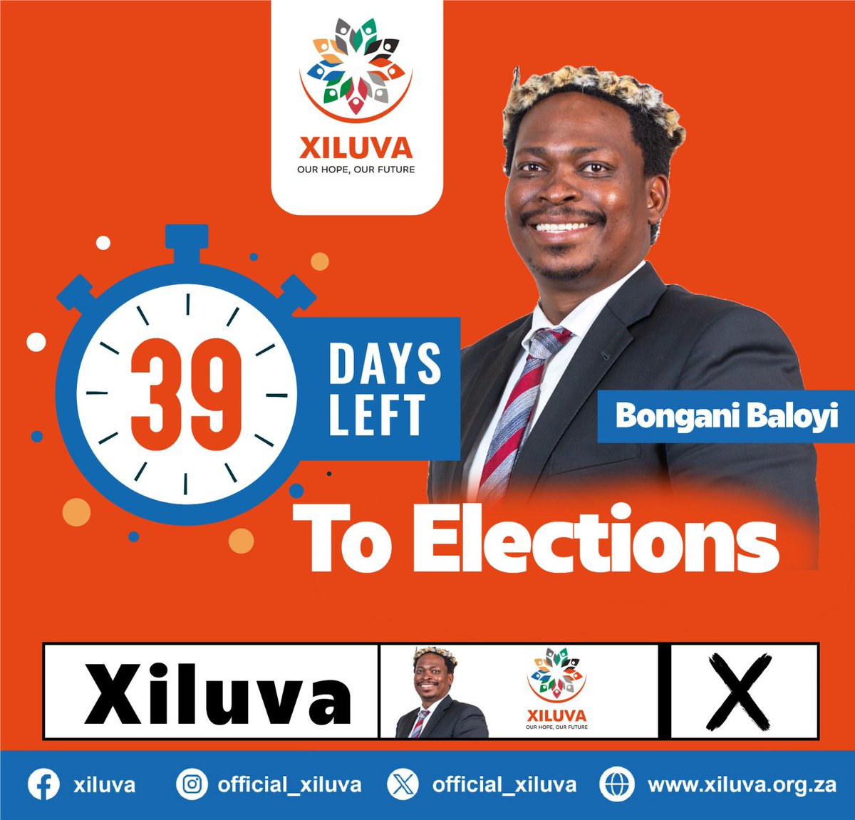 #Xiluva
#BonganiBaloyi
#OurHopeOurFuture
#WeAreXiluva
#VoteXiluva