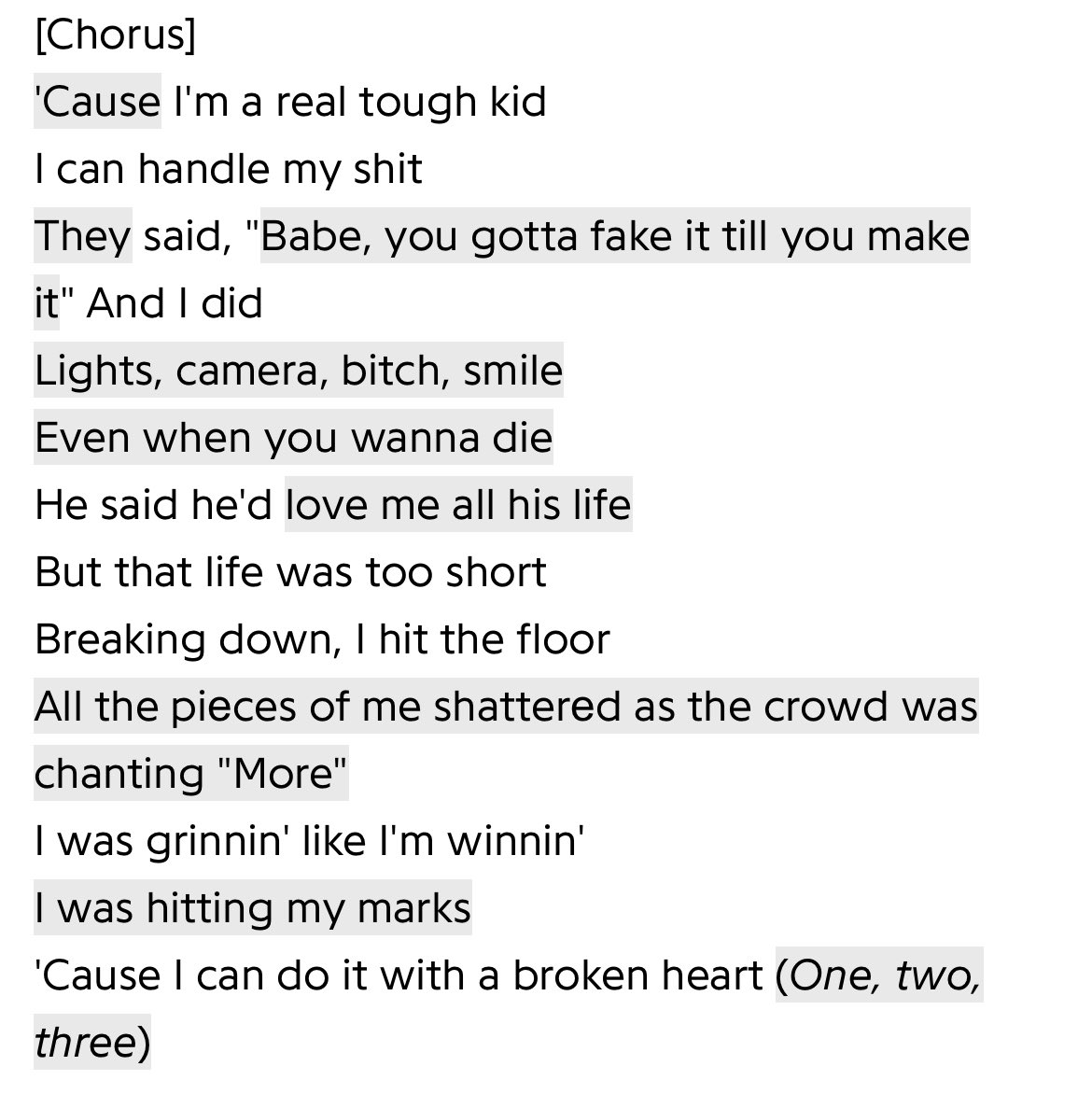 i need 3-5 business days to recover from this song