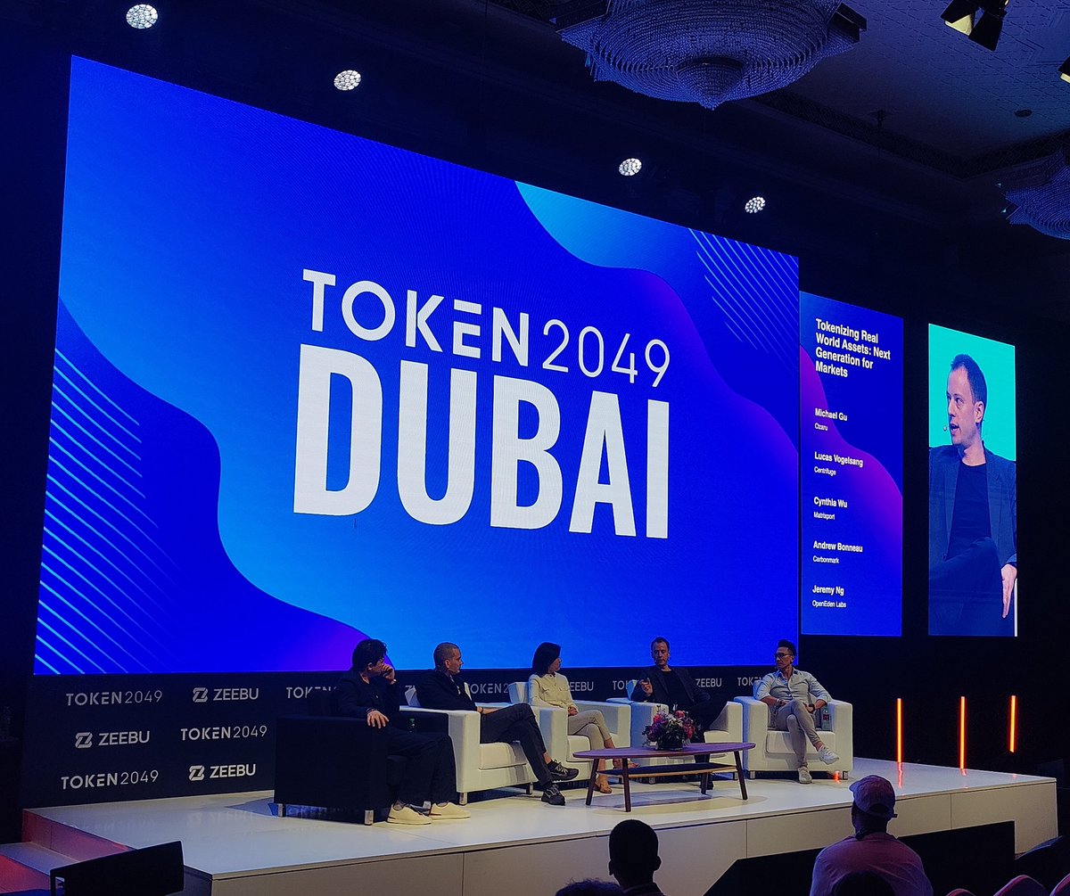 Tokenzing Real World Assets: Next Generation for Markets @Dionysus_Klima discussing @KlimaDAO and @carbonmarkcom at @token2049 'DeFi is a wellspring for innovation, but to unlock its benefits we need to enable more market participants to access the tools and products it offers'