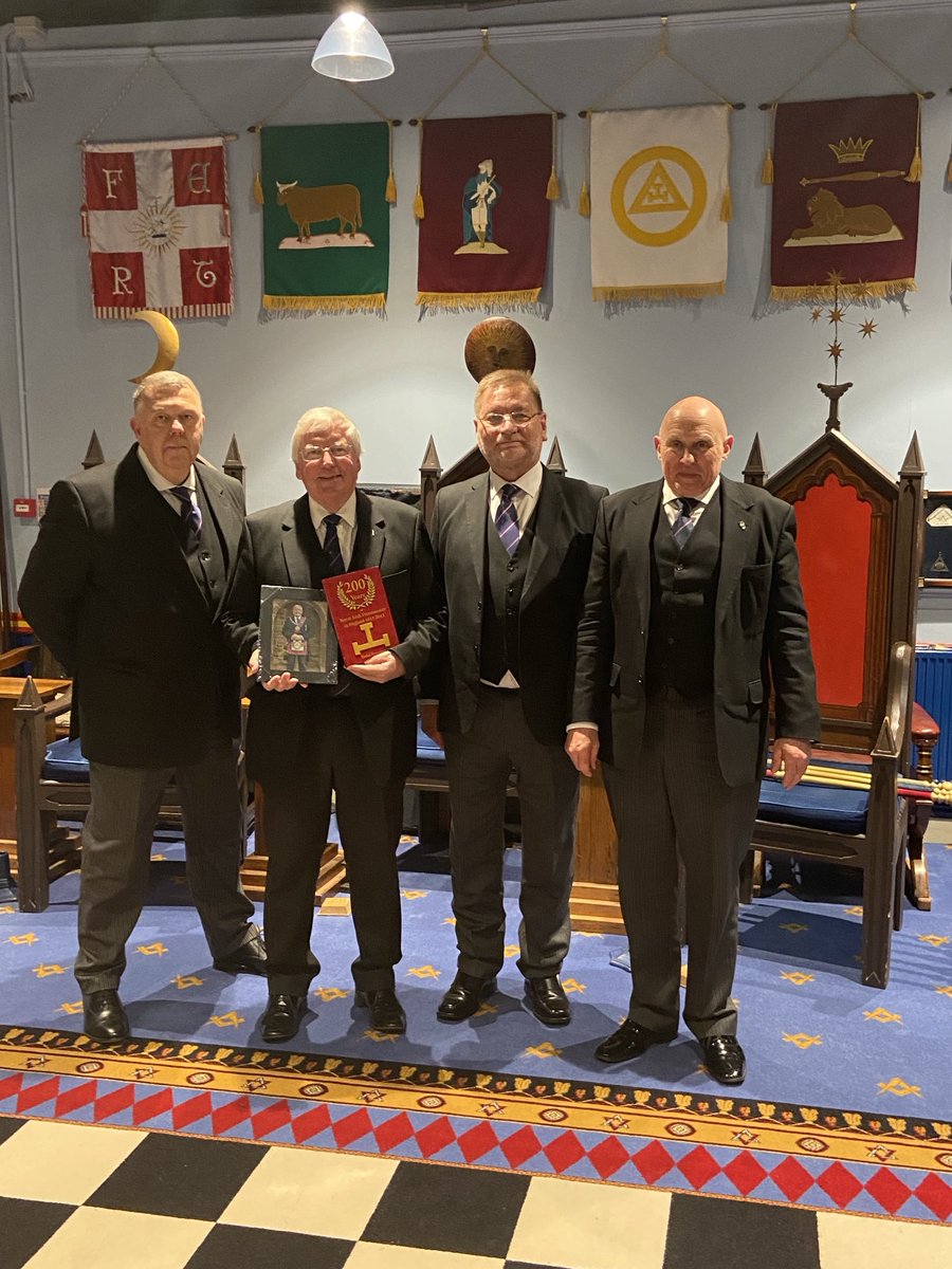 A great evening at the Chapter of Stability escorting the Dept Grand Superintendent on his last outing. It has been a privilege to have escorted him as a Prov GDC for 7 years in both craft as APGM and chapter as Dept Grand Superintendent have a happy retirement sir