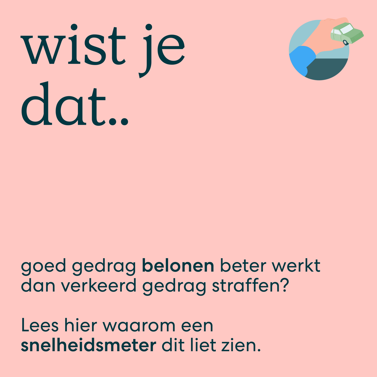 Elke automobilist die zich daar aan de snelheidslimiet hield (30 km per uur), haalde 5 cent op voor een goed doel. Inmiddels staat de teller al op ruim € 10.000. Win-win dus!

#besured #btjebeter #snelheid #positiviteit