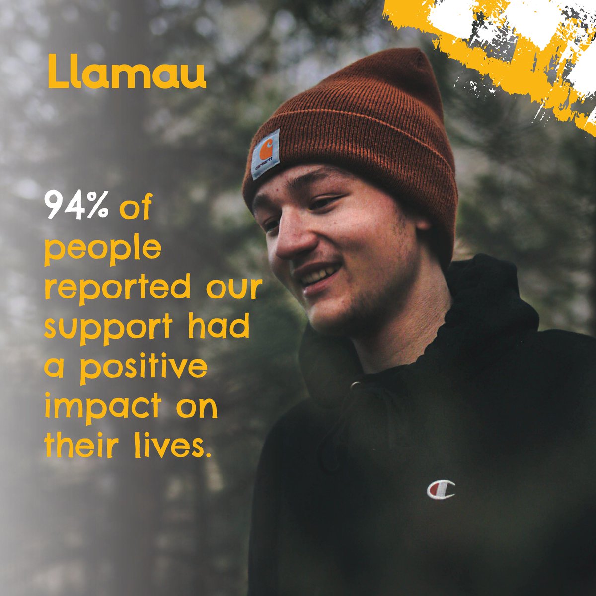 94% of people reported our support had a positive impact on their lives. This wouldn't be possible without your help. You can view all the details on how we are working to create a Wales without homelessness, with your help here: ow.ly/mUe650QKE6Y