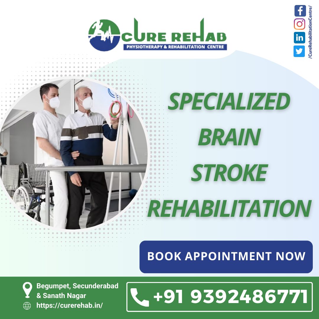 #CUREBrainStrokeRehab #ReclaimLife #HyderabadHealthcare #NeuroRehabilitation #StrokeRecovery #CUREEffect #NeuroCare #HyderabadMedicalCare #RehabilitationSuccess #HolisticHealing #HealingWithCURE #ExperiencedCare #StateOfTheArtFacilities #HyderabadRehabilitation #PatientFirst