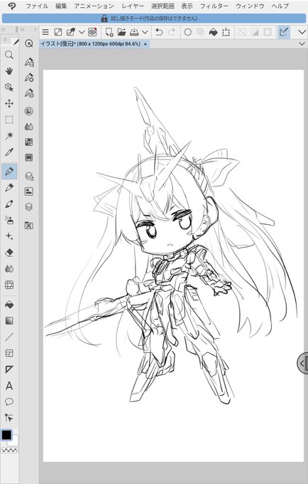出先でも描けるように用意したタブレット端末と板タブでお絵描き練習。

以前は板タブ使ってたのに全然描けへん…馴れるまでSD絵で練習しよう… 