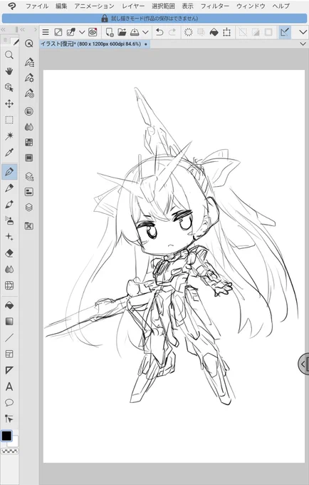 出先でも描けるように用意したタブレット端末と板タブでお絵描き練習。

以前は板タブ使ってたのに全然描けへん…馴れるまでSD絵で練習しよう… 