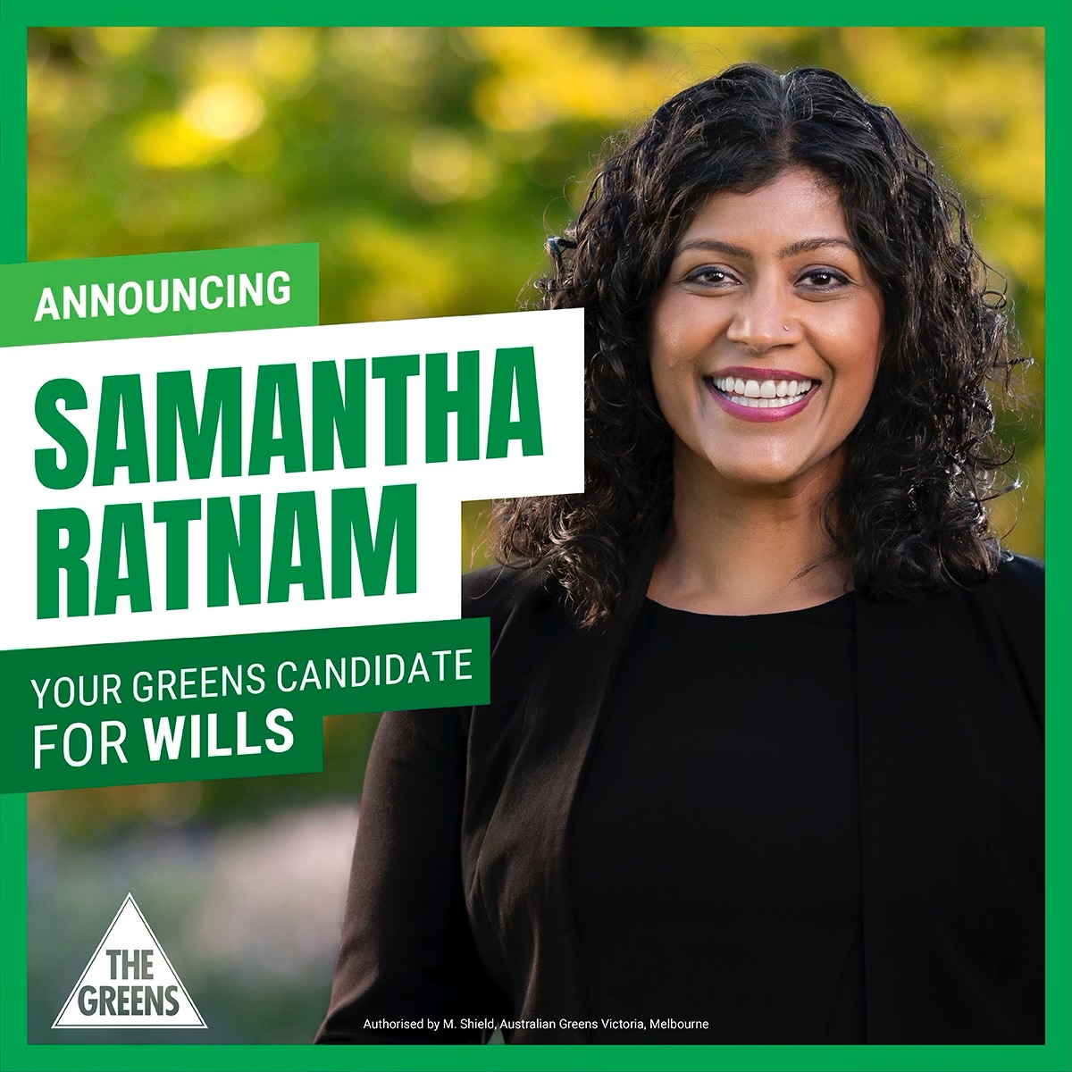 Meet Samantha Ratnam, your Greens candidate for Wills! 🎉 Samantha has proudly served her community for over a decade, as the Mayor of Merri-bek, member for Northern Metro and leader of the Victorian Greens. Join our campaign to turn Wills GREEN: greensforwills.com