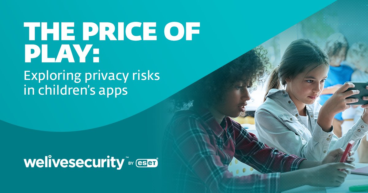 📱 Are your kids' apps putting their privacy at risk? From excessive data collection to age-inappropriate content, here's what you need to know to keep them safe online: zurl.co/ukzc 

#ESET #ProgressProtected #Cybersecurity #saferkidsonline