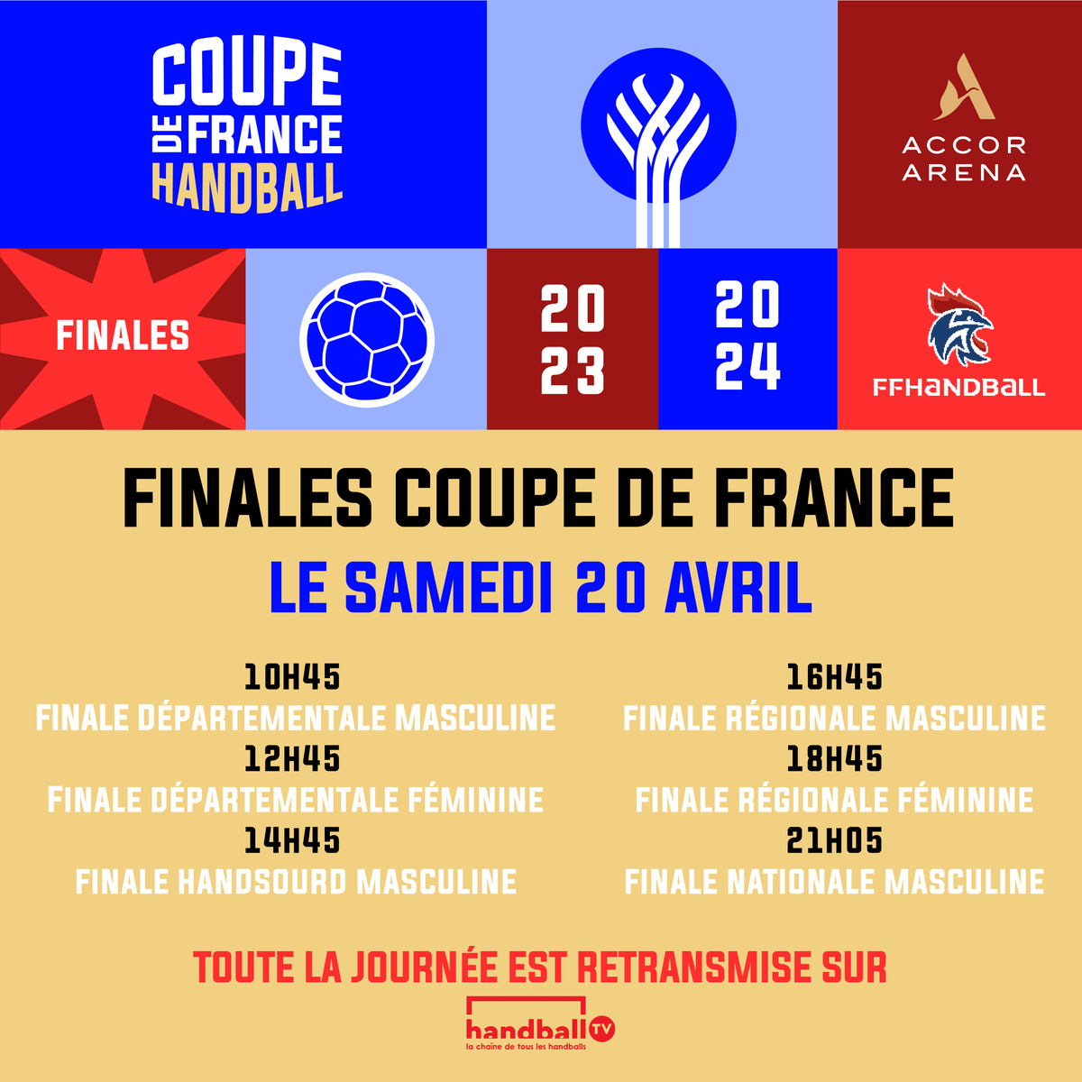 Les premières finales de la Coupe de France c'est demain ! Rendez-vous dès 10H45 ! 🏆🇫🇷