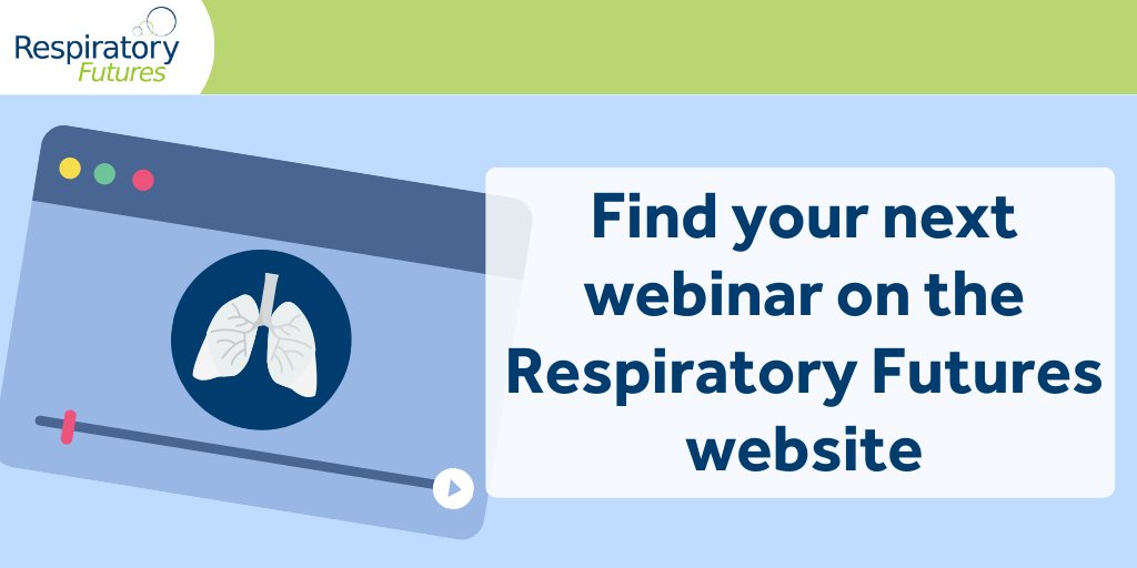 Webinars can be a great way to ensure you're up to date with the latest research and practices in respiratory health. Find your next webinar on the Respiratory Futures website. bit.ly/3T7BXRm #Respiratory #ProfessionalDevelopment #Webinars