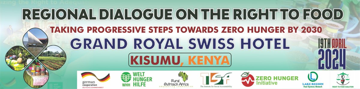 Dialogue on the Right to Food @grandroyalswiss; aimed towards full implementation of Article 43, 1C of CoK 2010; ensuring every person has the Right to be free from hunger, and has adequate food of acceptable quality. Represented by @MagharibiCentre @UzalendoSjc @TambuaSJC.