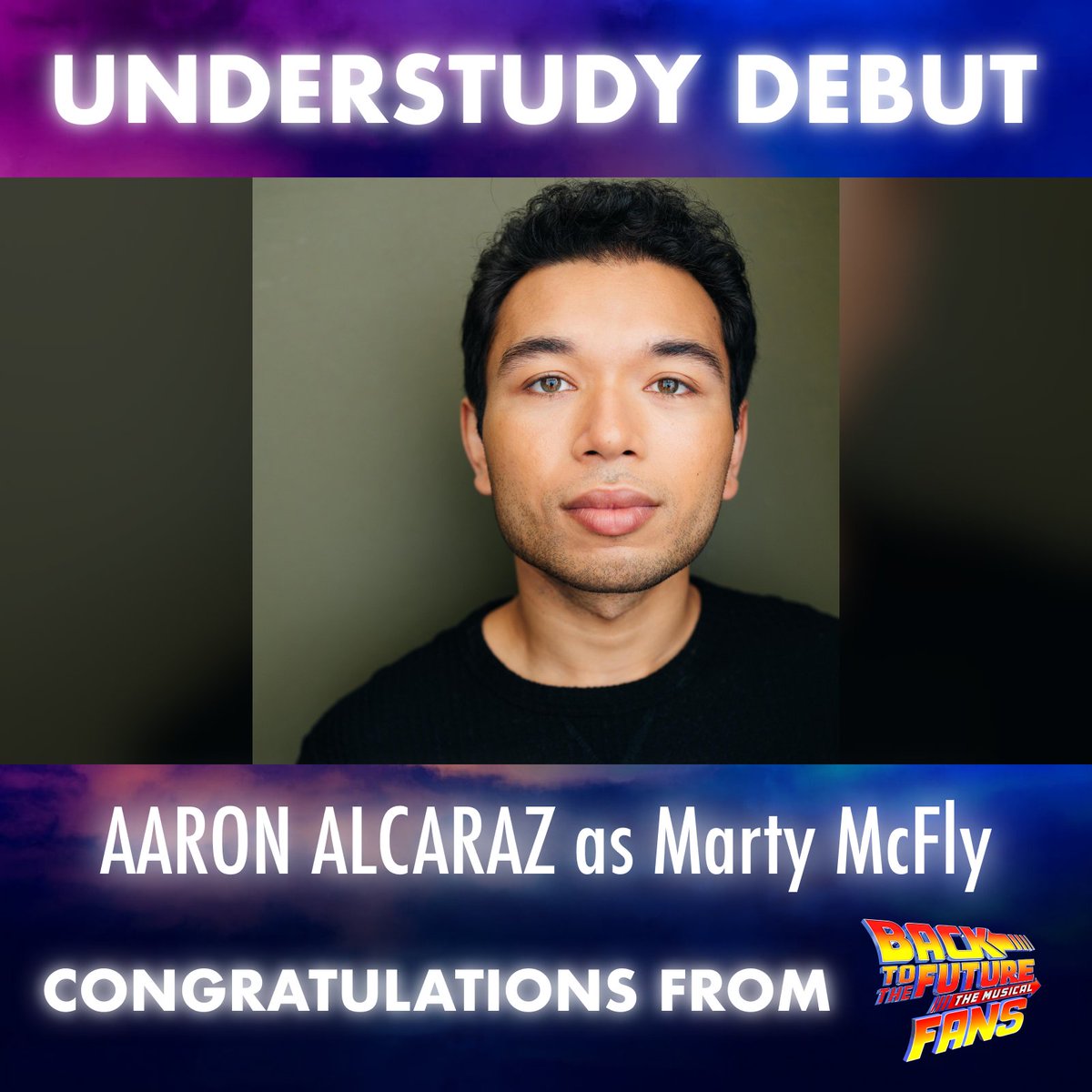 Back to the FUTURE BOY 🎶 He’s usually handing out fries to everyone and being besties with Biff as Dave McFly & Slick but @aaronreads made his #MartyMcFly debut at @BTTFBway on 4/18! ⚡ HEAVY congratulations, Aaron! #bttfbway #bttfbroadway #backtothefuturebroadway #understudy