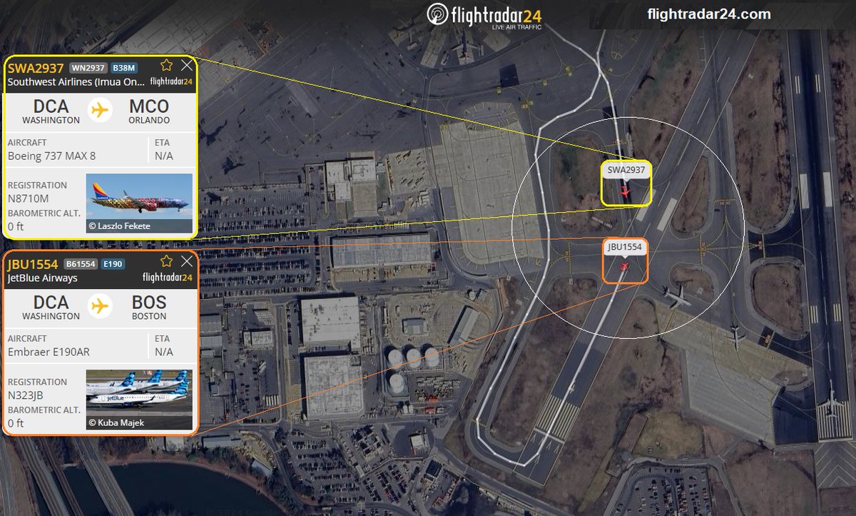 Jetblue Airways Embraer E-190 (N323JB, on flight #B61554 to Boston) began its take-off run on runway 05 at Washington National AP(KDCA), DC when a Southwest Boeing 737MAX8 (N8710M, on flight #WN2937 to Orlando) taxied 40 meters past the holding line on taxiway 'Charlie' into the…