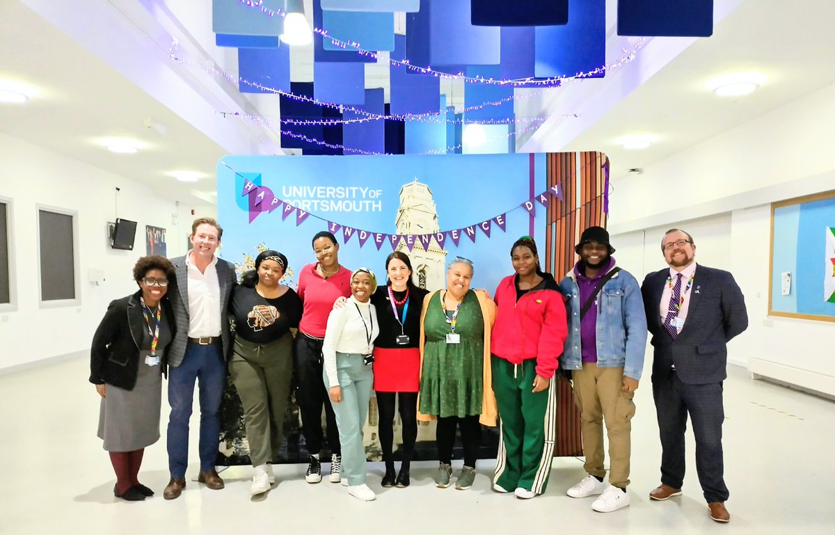 International students bring a range of global perspectives to our local communities. Delighted to be @portsmouthuni for an event to mark Zimbabwe's Independence Day - wonderful to meet & speak with students from Zimbabwe about their experience of living & studying in Portsmouth.