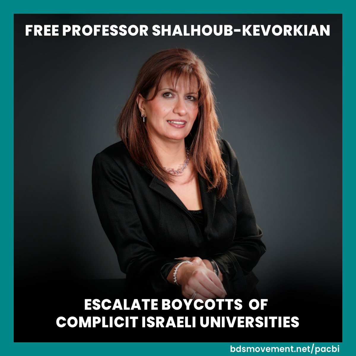 We strongly condemn the shameful arrest of renowned Palestinian feminist scholar Prof. Nadera Shalhoub-Kevorkian by Israeli forces in occupied Jerusalem. loom.ly/Hctt62E