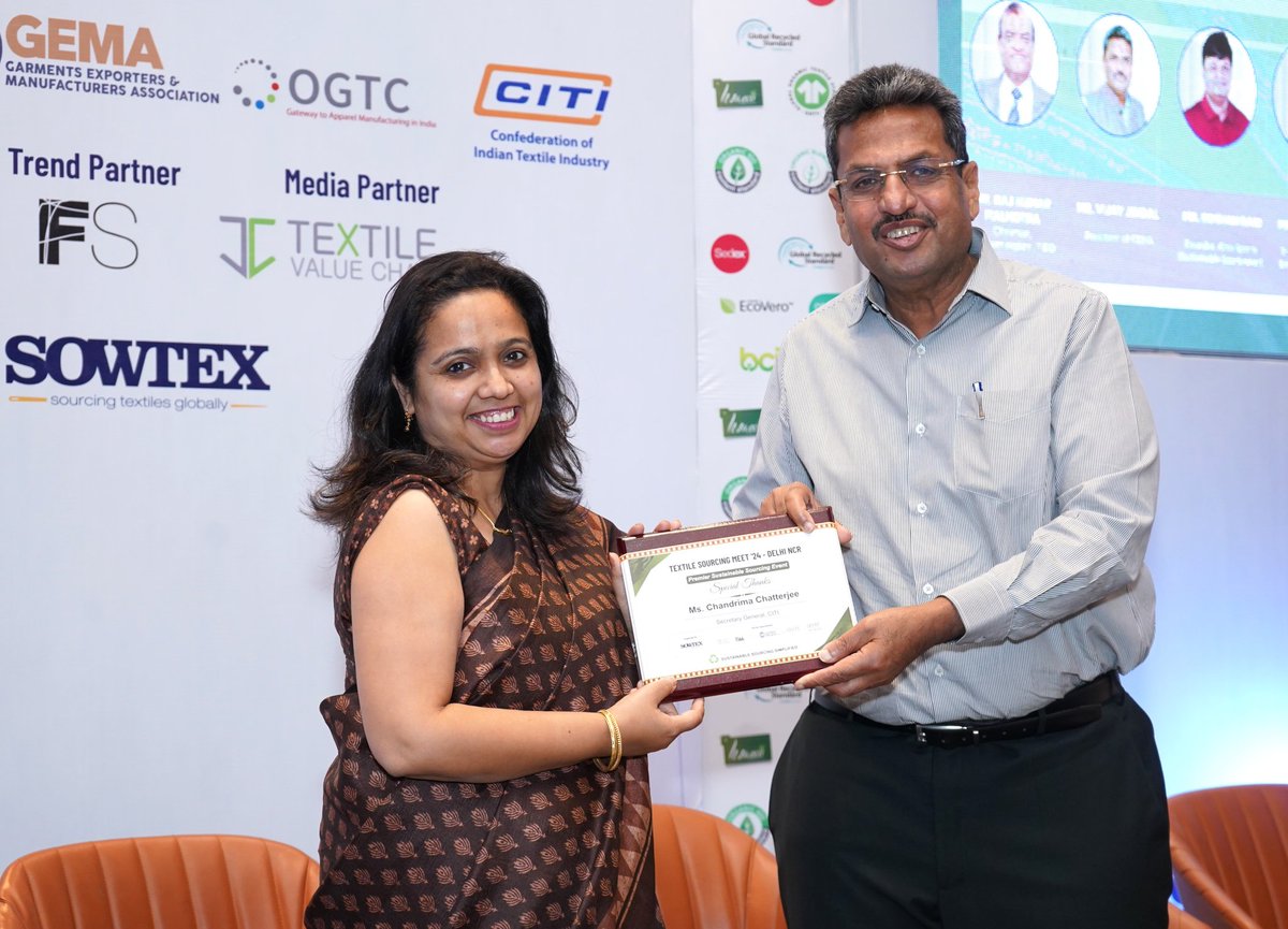 SowtexNetwork's tweet photo. "Delving into the Heart of Sustainability: Reflecting on the impactful moments from Sustainable Textile Sourcing Meet'24, where we explored manufacturing efficiency and supply chain resilience at their core."

#textileindustry#Fabric https://t.co/RrEp9cvkDb
