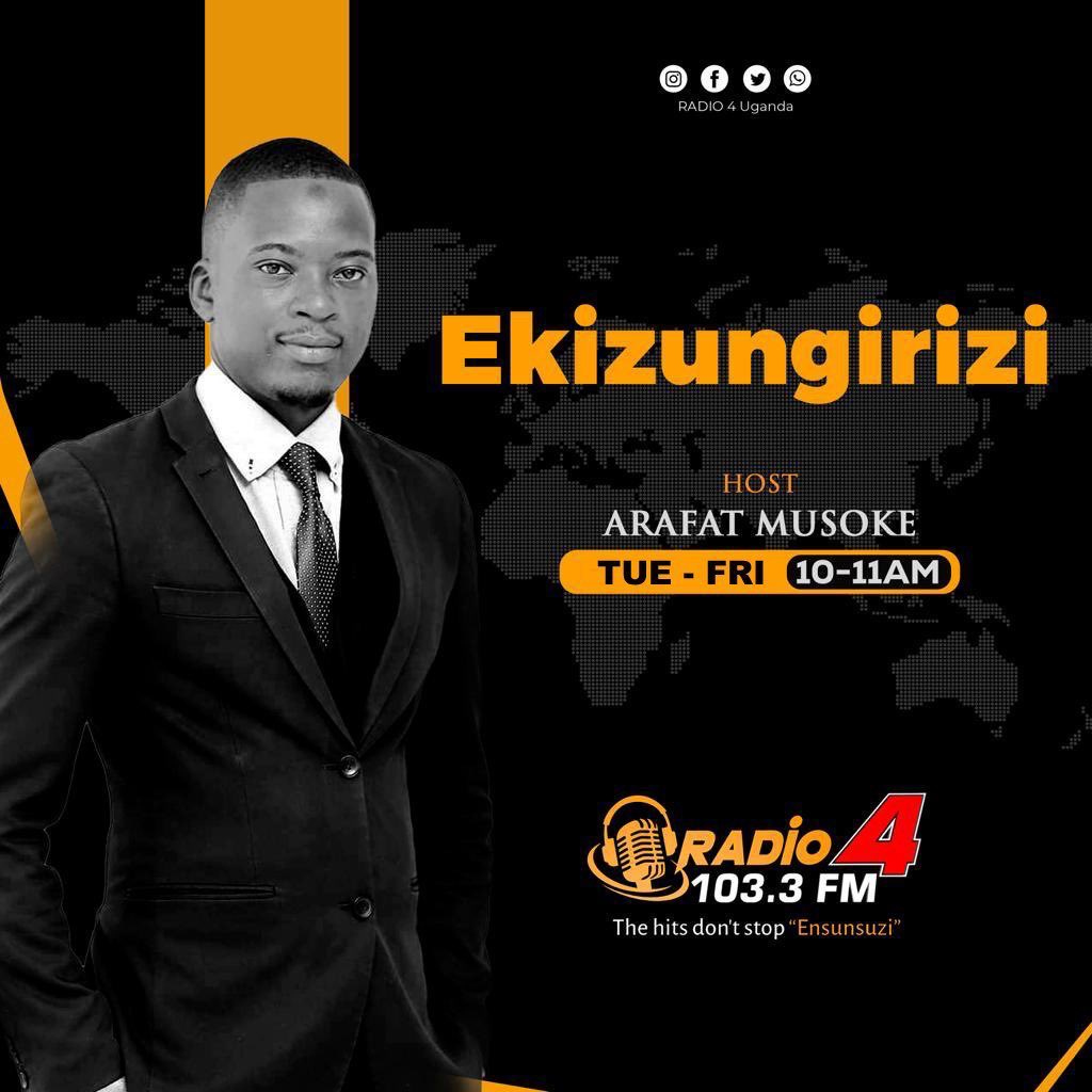 ON AIR: #Ekizungirizi with @musokearaphat from 10-11 am. Keep it 103.3 and 100.7 (@Radio7Uganda) ALWAYS! #Radio4UG