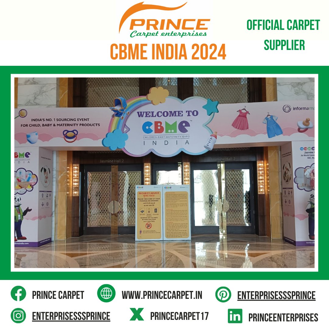 Exploring the future of healthcare at CBME India 2024! 💉🔬 Join us as we innovate, collaborate, and shape the next generation of medical excellence. 
.
.
#cbmeindia #healthcareinnovation #futuremedicine #medicine #event #industry #princecarpet #pce #princecarpetenterprises
