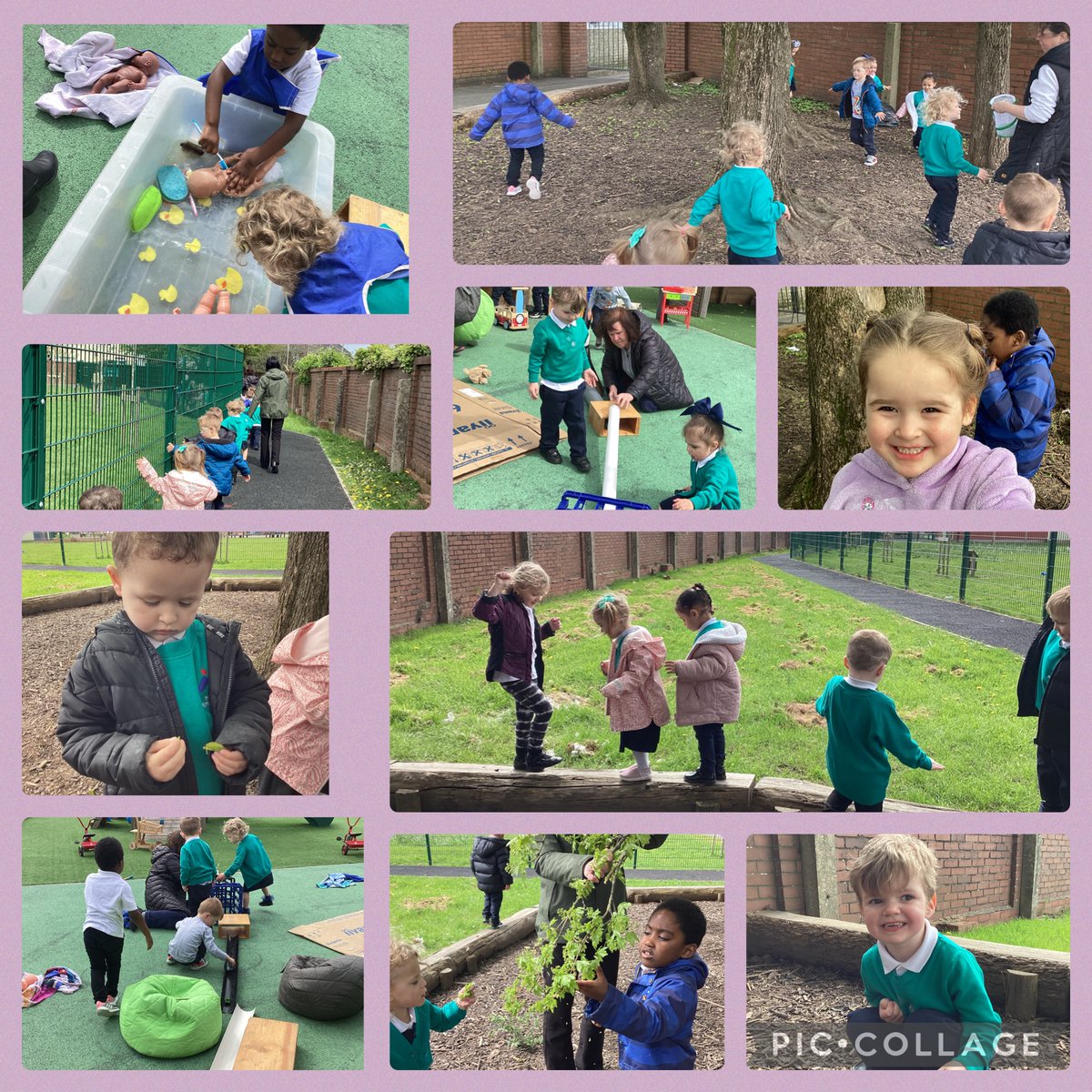 Afternoon nursery took all their activities outside today. Gwaith hwyl pawb! #bluebellmps #mpsbluebell