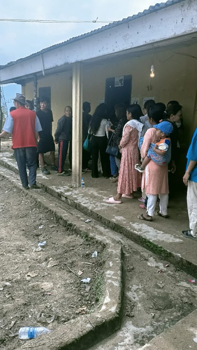 #LokSabhaElections2024 |  Voting in process in kradaadi district. #ArunachalPradesh