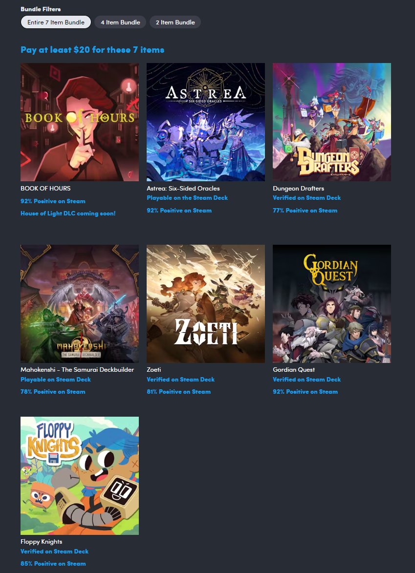 Astrea: Six-Sided Oracles (Steam) w/ 6 other games is $20 on Humble Deckbuilders Bundle bit.ly/4awUZqH #ad