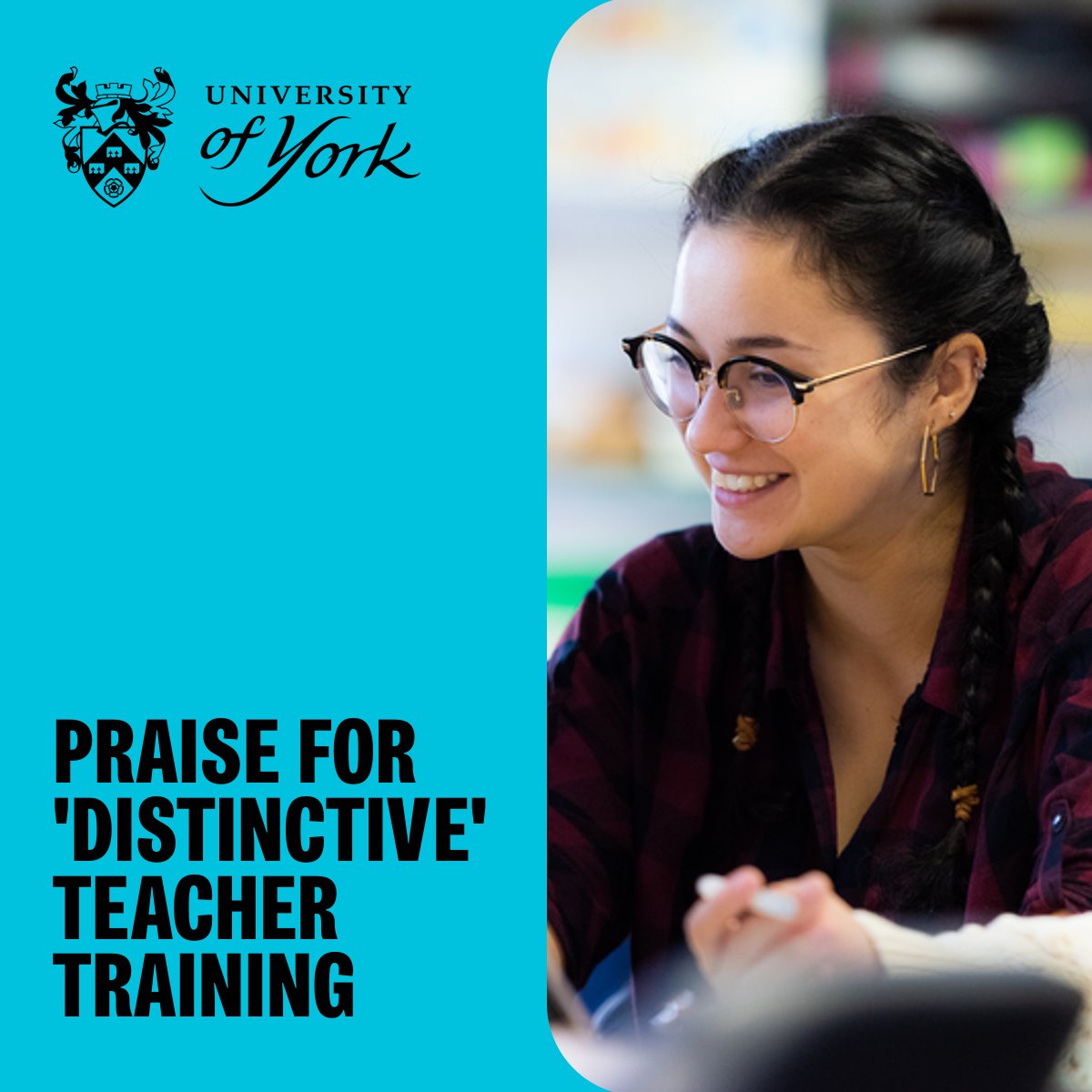 The leadership and management of our programmes for teacher training has been rated as ‘outstanding’, alongside a ‘good’ rating for quality of education 🙌 Find out more or read the full report: tinyurl.com/yt4kapxp
