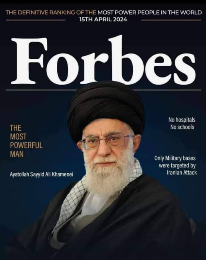 MilitaryIr's tweet photo. 🚩🇮🇷
hospitals❌
schools❌
only military bases ☑️
#IranAttackIsrael
#Operation_True_Promise
#WorldLeaders #Iran #Power https://t.co/NjRPHjbkPY