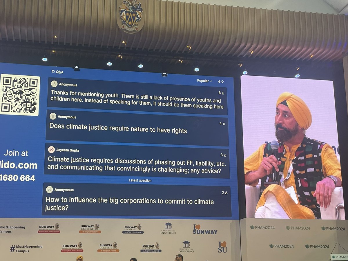 “In my decades of experience at COP negotiations, I've witnessed firsthand how the U.S. has repeatedly blocked efforts to curb fossil fuels, despite being the world's highest historical emitter and not committing to the Paris Agreement. That is injustice” @harjeet11 #PHAM2024