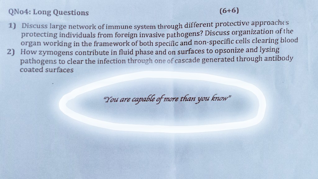 You know your paper will be tough when your teacher writes this in the end 🤌🏻