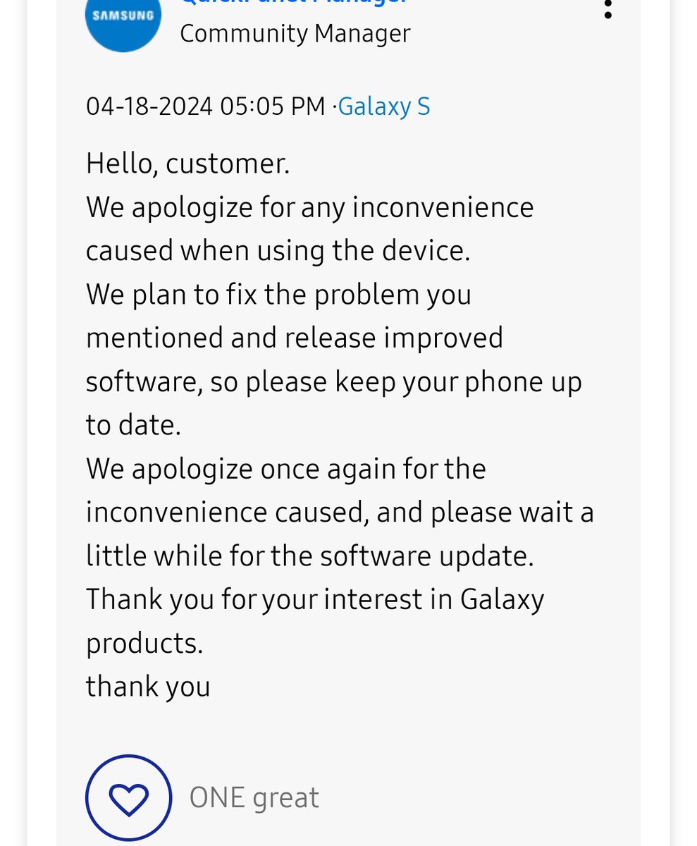 Annoying Quick Panel Bug in One UI 6.1 ⚠️

Tapping a notification or looking at details keeps opening the Quick Panel?

Samsung is on it and will fix it in a future software update.

Retweet to spread the word.

#OneUI6 #Samsung #GalaxyS23
#GalaxyS24 #GalaxyS23Ultra