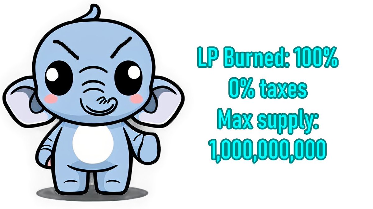 ElefunToken's tweet photo. Definitely $ELEFUNT the #Elefunt! We're on our way! https://t.co/Jy2Oq9e0gd