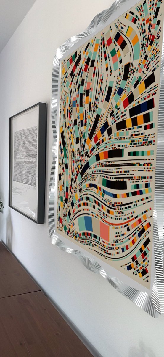 GM 🖼️ 

Fidenza Friday 

Framed in AR in a custom 3D frame.