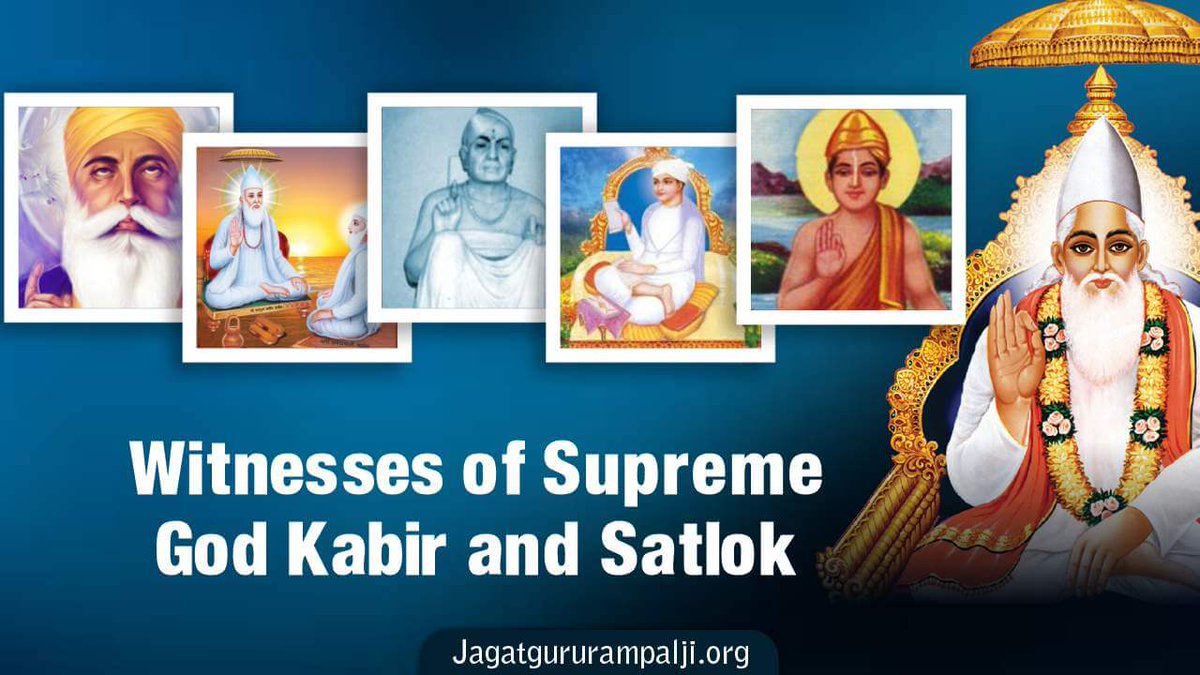 SatlokChannel's tweet photo. The wisdom of great sages and spiritual teachers has always been limited to the concept that 'God is invisible'. Sant Rampal Ji Maharaj is the sole Spiritual Guru who has questioned the roots of this notion and effortlessly dismantled it through unparalleled revelations from our ancient scriptures, proving that the one Supreme God is God Kabir. Yet, beyond this revelation, lie the sacred texts of esteemed saints such as Sant Garibdas Ji Maharaj, Sant Malook Das Ji, Shri Dharmdas Sahib Ji, Shri Dadu Das Sahib Ji, and Guru Nanak Dev Ji, detailing encounters with the Supreme God Kabir and their journeys to His eternal abode, Satlok. Explore the never-heard-before aspect of our real Creator, the Supreme God Kabir, whom even the most venerable sages failed to attain after years of great penance.

Read more: https://t.co/ATDrAqTFmS