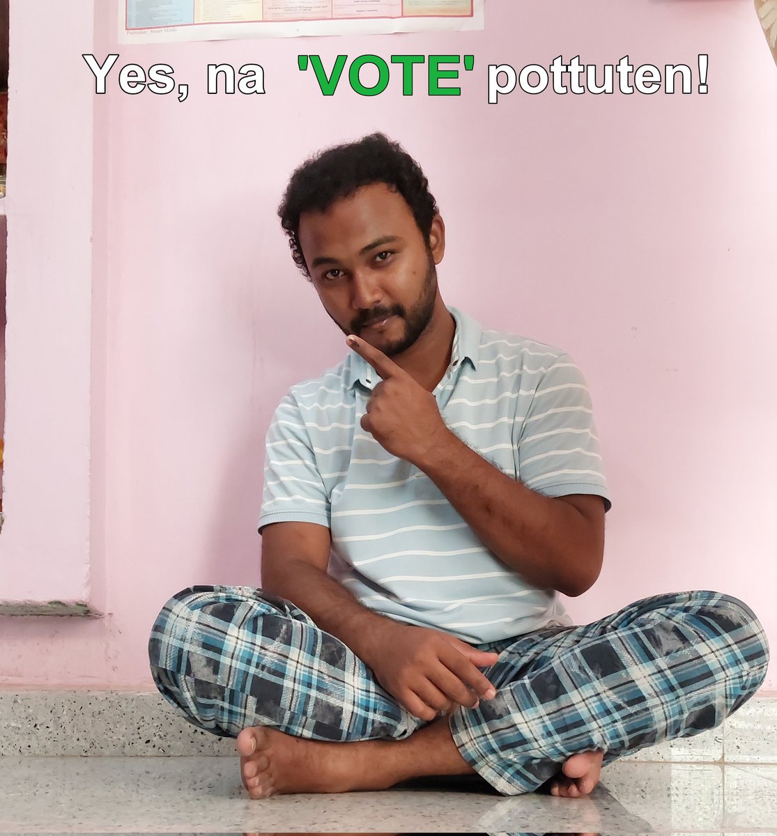 Yuvarajsai7's tweet photo. Vote ☝️ #LokSabaElections2024 https://t.co/RO6MQwDK0S