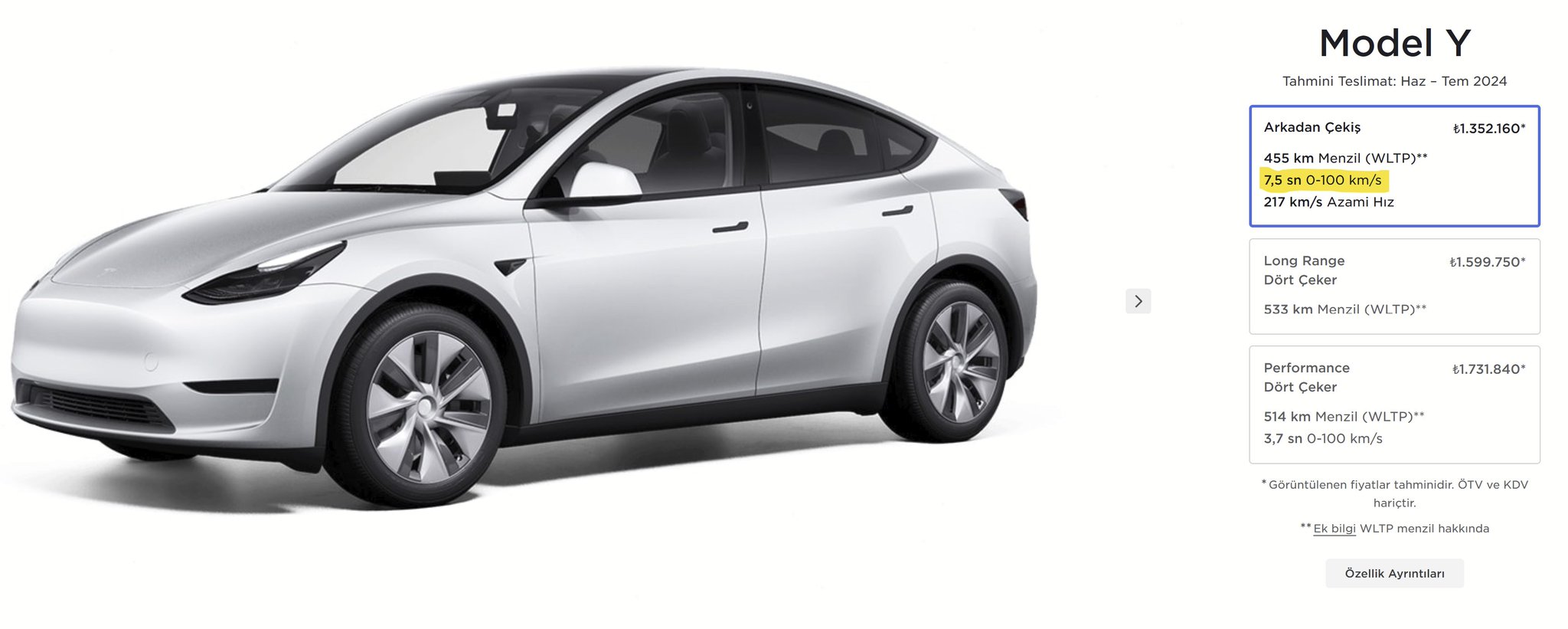 [情報]土耳其推出馬力閹割版的Model Y 降低稅金