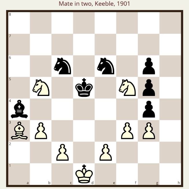 ❤️SPOTLESS LOVE❤️ Mate in two. White to move. If you know the solution, write✏️it to us, or just like👍the puzzle. Enjoy!😀
#Chess #Ajedrez #Xadrez #Schach #Catur #Schaken #شطرنج #チェス #Échecs #Шахматы #Scacchi #Sjakk