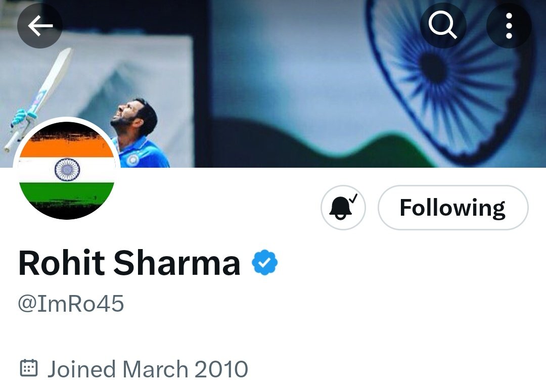 Rohit Sharma participated in Modi's 'Har Ghar Tiranga' campaign, and he has still not changed his profile picture yet.

Rohit Sharma is Hindu, Vote for BJP means Vote for Rohit and Vote for Akhand Bharat 🚩 #Elections2024