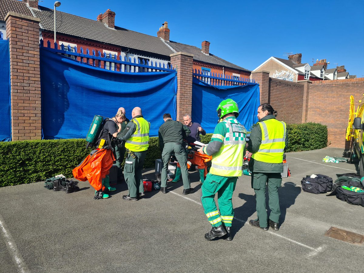 In March we conducted exercise #CoralChain with @MerseyPolice @MerseyFire @merseyprepared and @Everton to test our multi-agency response to a chemical incident. Regular training & exercising with our partners is key to ensuring the best response to patients in extreme incidents