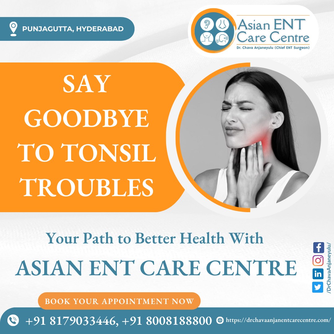 #TonsilTroubles #ENTCare #AsianENTCareCentre #TonsillitisTreatment #Healthcare #ENTSpecialist #WellnessJourney #HealthyLiving #TopDoctors #HyderabadHealth #ExpertCare #MedicalTechnology #BetterHealth #HealthIsWealth #HealthyLifestyle #PersonalizedCare #ENTClinic #ENTServices