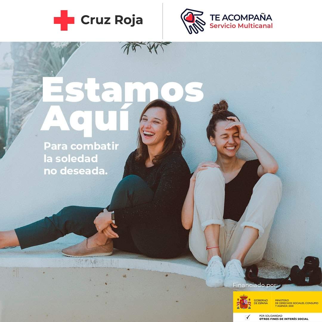 CruzRojaToledo's tweet image. La soledad no deseada es uno de los problemas de la sociedad actual. Con @CRTeAcompana te escuchamos y acompañamos tanto de manera telemática como presencial.