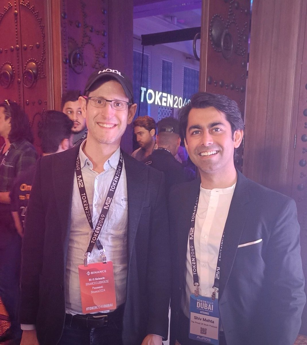 Today is Bitcoin Halving Day. Crypto Assets Research OG at @vaneck_us - @matthew_sigel and my message from @token2049 The HODL hat stays on. 🤝 Happy Bitcoin Halving Day friends. #bitcoin #defi